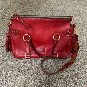 Doomed and Bourke red convertible purse